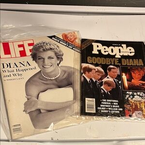 2 Princess Diana Vintage Magazines